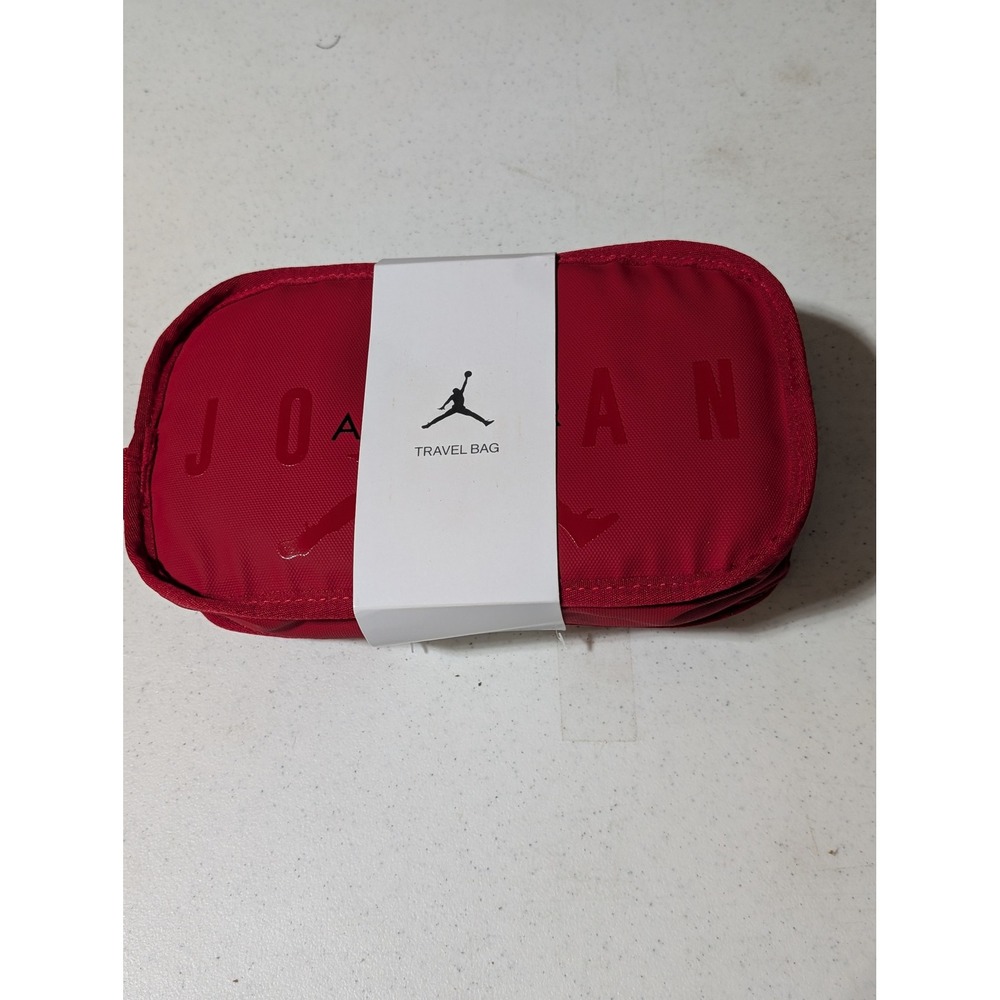 New Jordan Gym Red Travel Bag Toiletry Kit Pouch